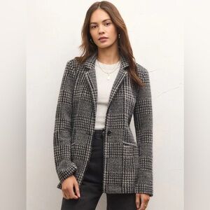 NWT XL Z Supply Roxanna Houndstooth Blazer